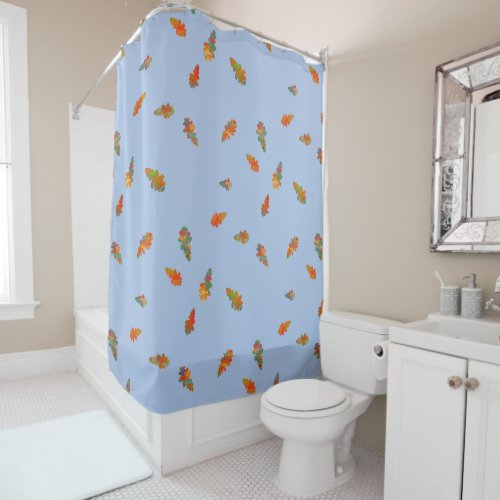 Pale Fall Sky Shower Curtain