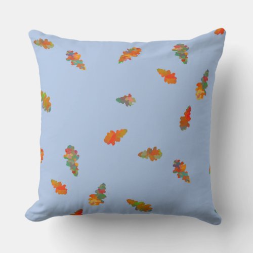 Pale Fall Sky Throw Pillow