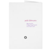 Pale February - blank card (Back)