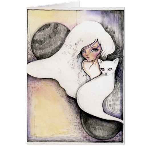 Pale February - blank card (Front)