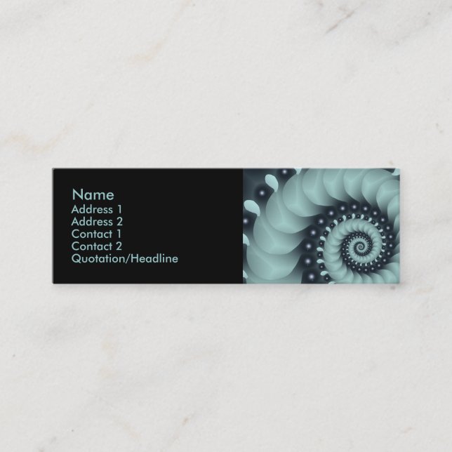 Pale Fire Mini Business Card (Front)