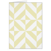 Pale Gold Geometric Deco Cube Pattern (Front)