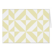 Pale Gold Geometric Deco Cube Pattern (Front Horizontal)
