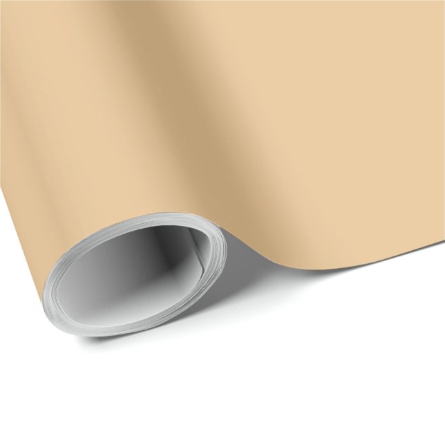 Pale Gold Upscale Colorful Wrapping Paper (Roll Corner)