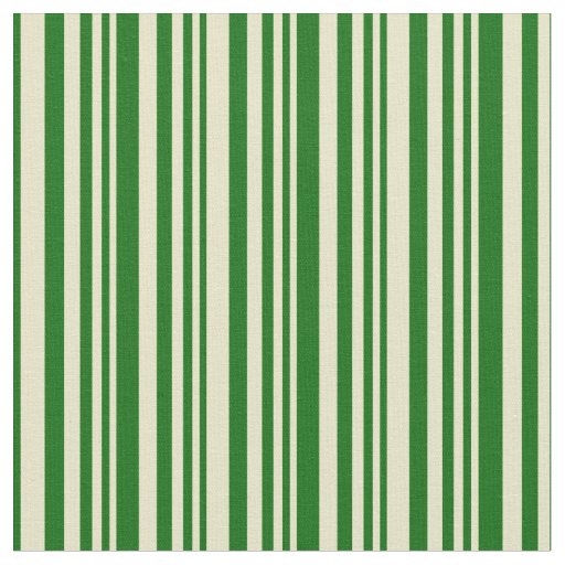 Pale Goldenrod and Dark Green Colored Pattern Fabric