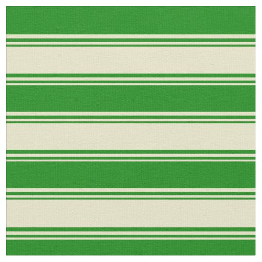 Pale Goldenrod and Green Colored Lines Fabric