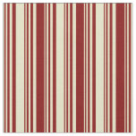 [ Thumbnail: Pale Goldenrod and Maroon Striped/Lined Pattern Fabric ]