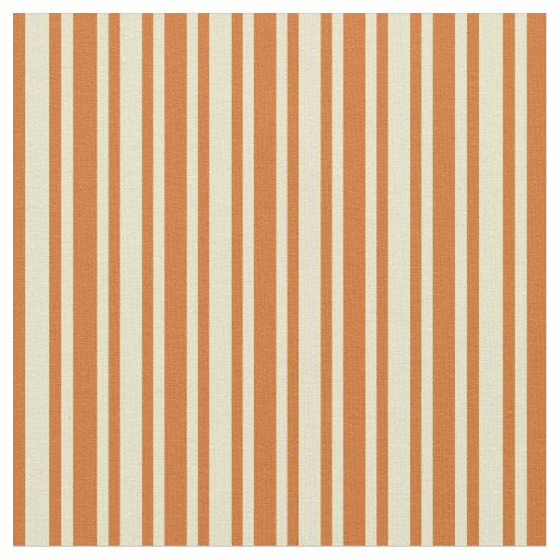 Pale Goldenrod & Chocolate Striped/Lined Pattern Fabric