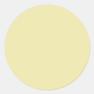 Pale Goldenrod Classic Round Sticker