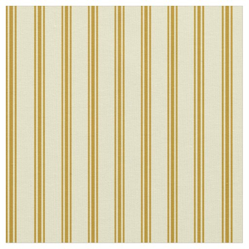 Pale Goldenrod & Dark Goldenrod Stripes Fabric