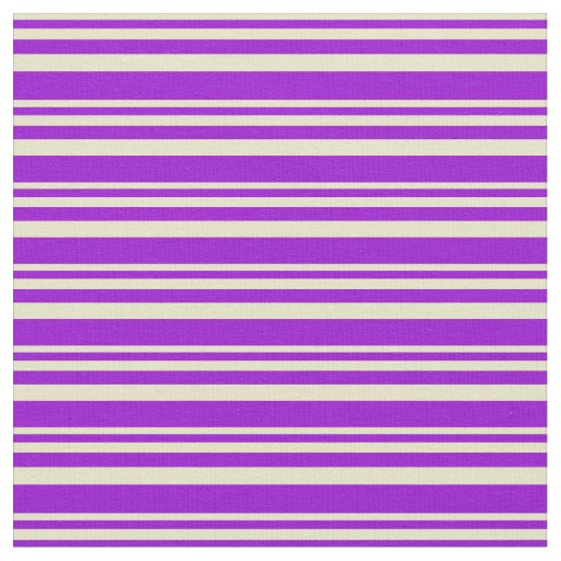 Pale Goldenrod & Dark Violet Pattern Fabric