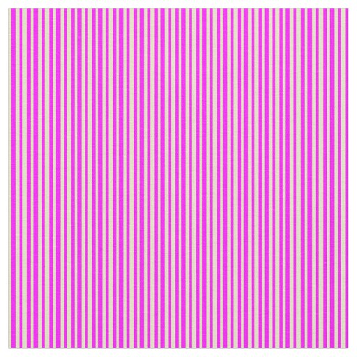 Pale Goldenrod & Fuchsia Lines Fabric