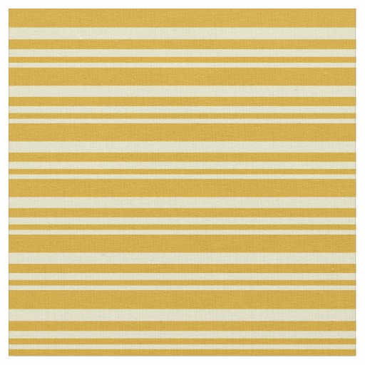 Pale Goldenrod & Goldenrod Lines/Stripes Pattern Fabric