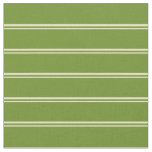 [ Thumbnail: Pale Goldenrod & Green Colored Stripes Pattern Fabric ]