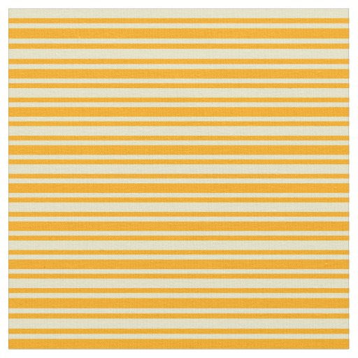 Pale Goldenrod & Orange Lined Pattern Fabric