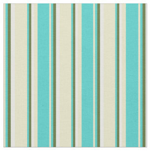 Pale Goldenrod, Turquoise, Dark Olive Green, White Fabric