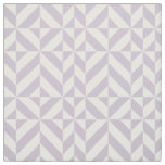 Pale Grape Geometric Deco Cube Pattern Fabric