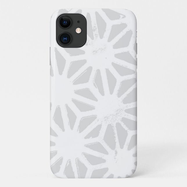 Pale gray geometric pattern Case-Mate iPhone case (Back)