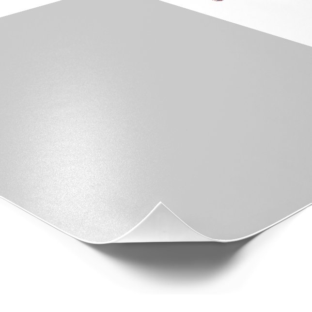 Pale Gray Geometric Pattern - Summer Decor Photo Print (Corner)