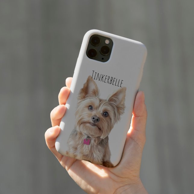 Pale Gray Phone Cover with Your Pet Image (Creator Uploaded)