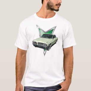 Pale green 1961 Pontiac Ventura in frontal3/4 view T-Shirt