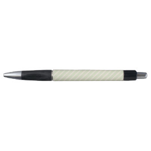 Pale green and beige five stripes pattern pen