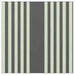 Pale green and charcoal five stripes pattern fabric