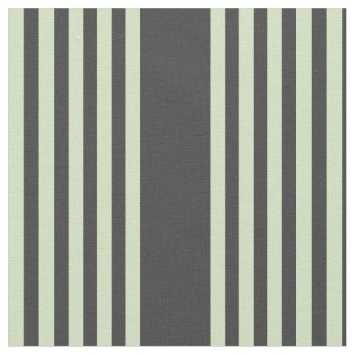 Pale green and charcoal five stripes pattern fabric
