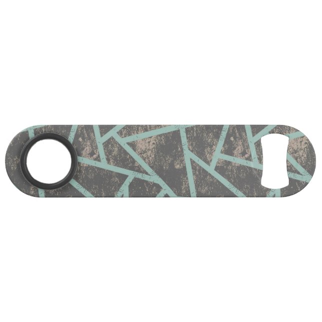 Pale green and grey mosaic pattern bar key (Front (Horizontal))