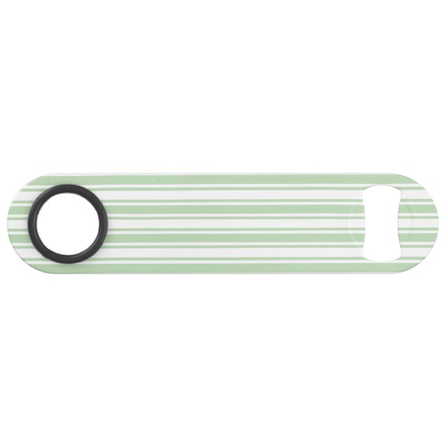Pale green and white candy stripes bar key (Front (Horizontal))