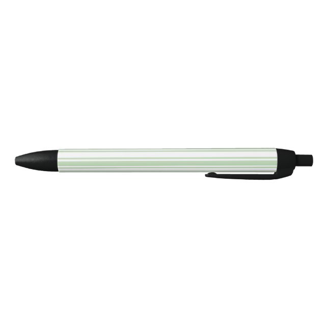 Pale green and white candy stripes pen (Bottom)