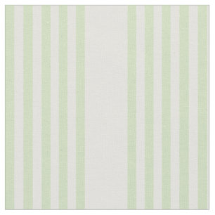 Pale green and white five stripes pattern fabric