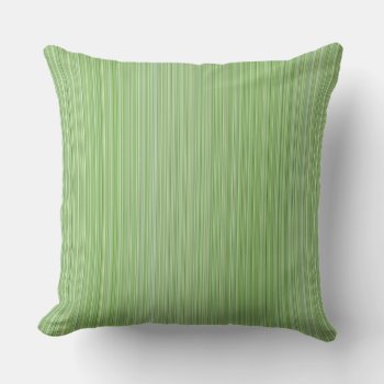 Pale Green And White Thin Stripes Throw Pillow by BamalamArt at Zazzle