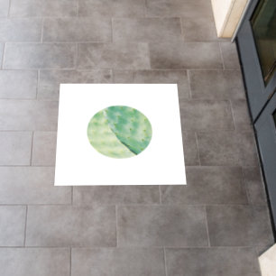 Pale Green Cactus Fig Organic Feel Floor Decals