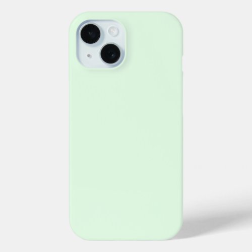 Pale Green  iPhone 15 Case