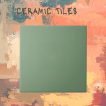 Pale Green Ceramic Tile<br><div class="desc">Great for bathrooms,  backsplash areas,  and more.  This tile is backed in a pale green (it is a match to our pale green with cream colored florals).  We have a huge selection of traditional tiles as well as unique tiles to offset your work.</div>