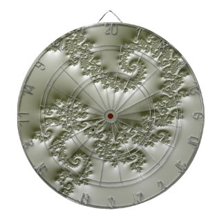 Pale green fractal dart board