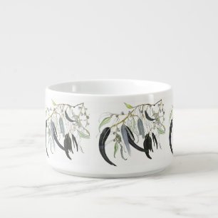 pale green gum leaf watercolour bowl