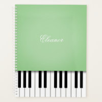 Pale Green Piano Music Keyboard CustomIzed