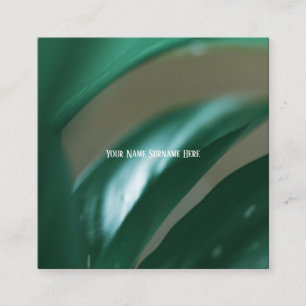 Pale Green Plant Leaves Nature Feel Business Card