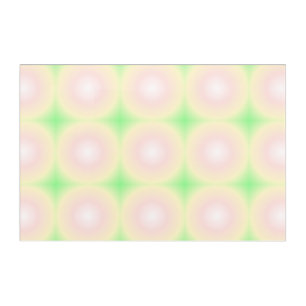 Pale Green Rose White 3D Optical Gradient Pattern Acrylic Print