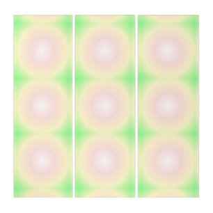 Pale Green Rose White 3D Optical Gradient Pattern Triptych