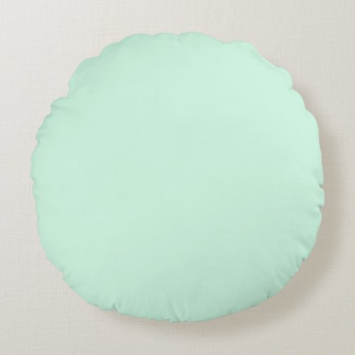 Pale Green Round Pillow