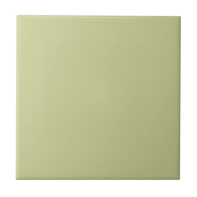 Pale Green Solid Color Ceramic Tile (Front)