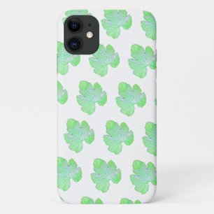 Pale Green Squash Leaf Texture iPhone 11 Case