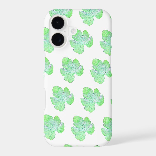 Pale Green Squash Leaf Texture iPhone 11 Case (Back)