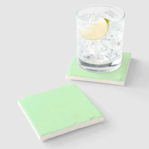 Pale Green Stone Coaster