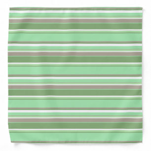 Pale green stripes bandana