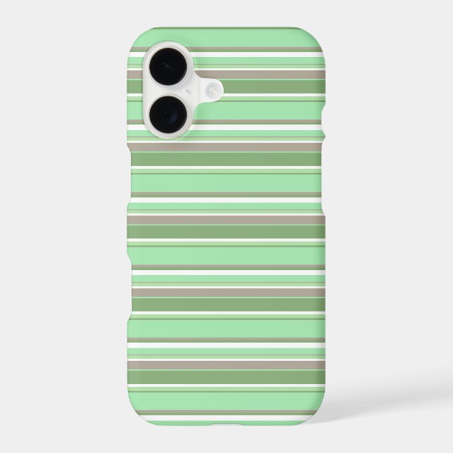 Pale green stripes Case-Mate iPhone case (Back)