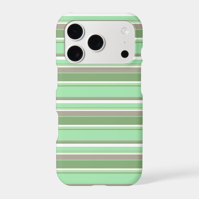 Pale green stripes Case-Mate iPhone case (Back)